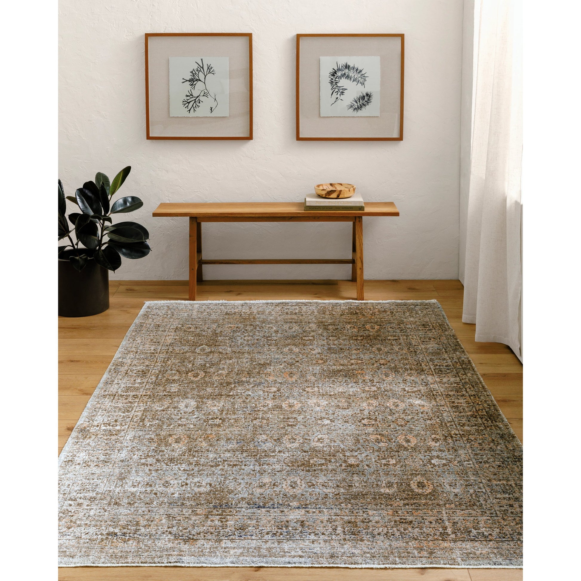 Margaret Rug - 490249 by Becki Owens x Livabliss in dark brown, gray, taupe, charcoal, brown. Made from face: 100% polyester, warp: 100% polypropylene in a unique style.