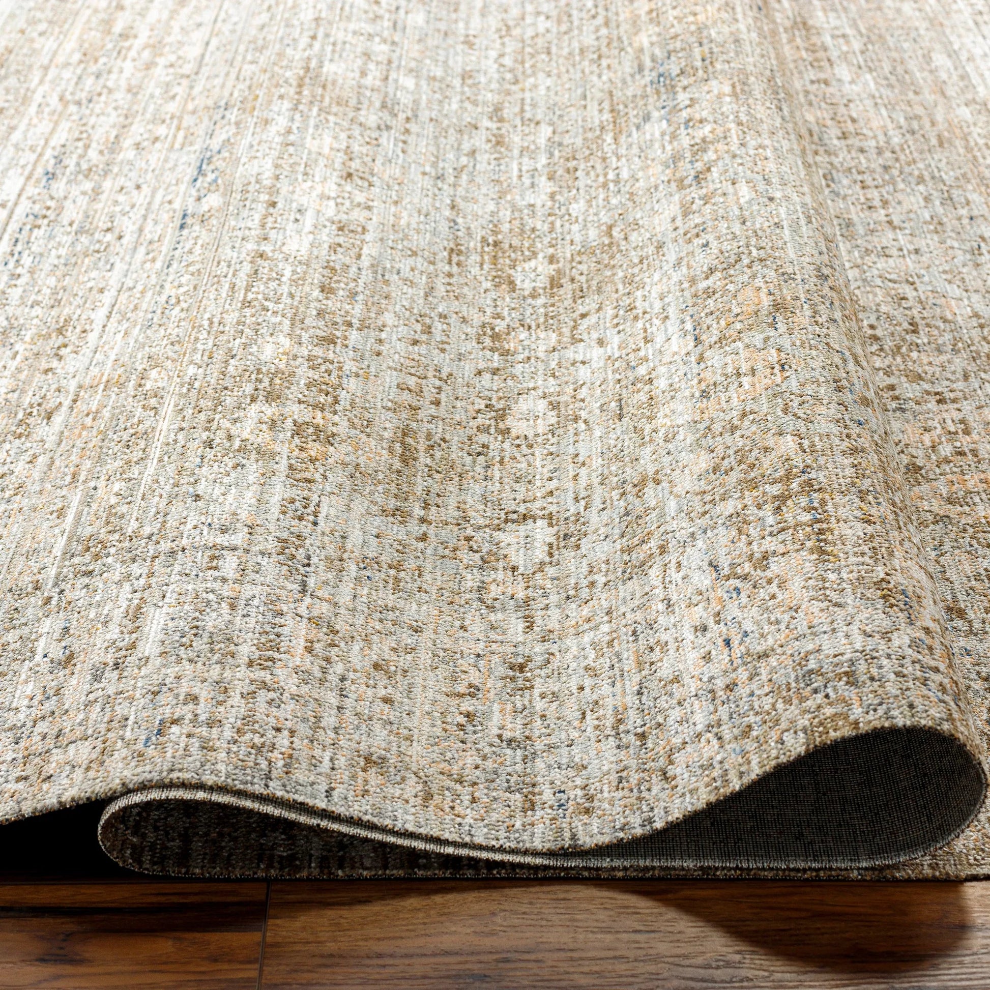 Margaret Rug - 490249 by Becki Owens x Livabliss in dark brown, gray, taupe, charcoal, brown. Made from face: 100% polyester, warp: 100% polypropylene in a unique style.