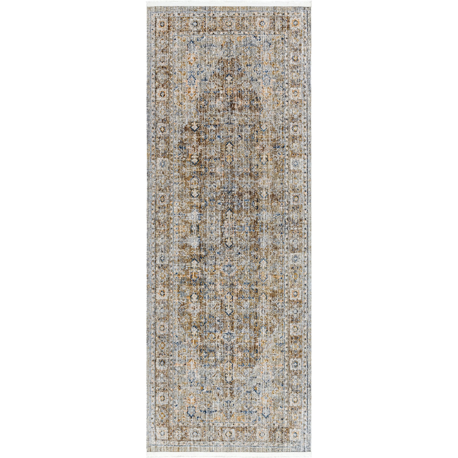 Margaret Rug - 490256 by Becki Owens x Livabliss in taupe, charcoal, gray, dark brown, medium brown. Made from face: 100% polyester, warp: 100% polypropylene in a unique style.