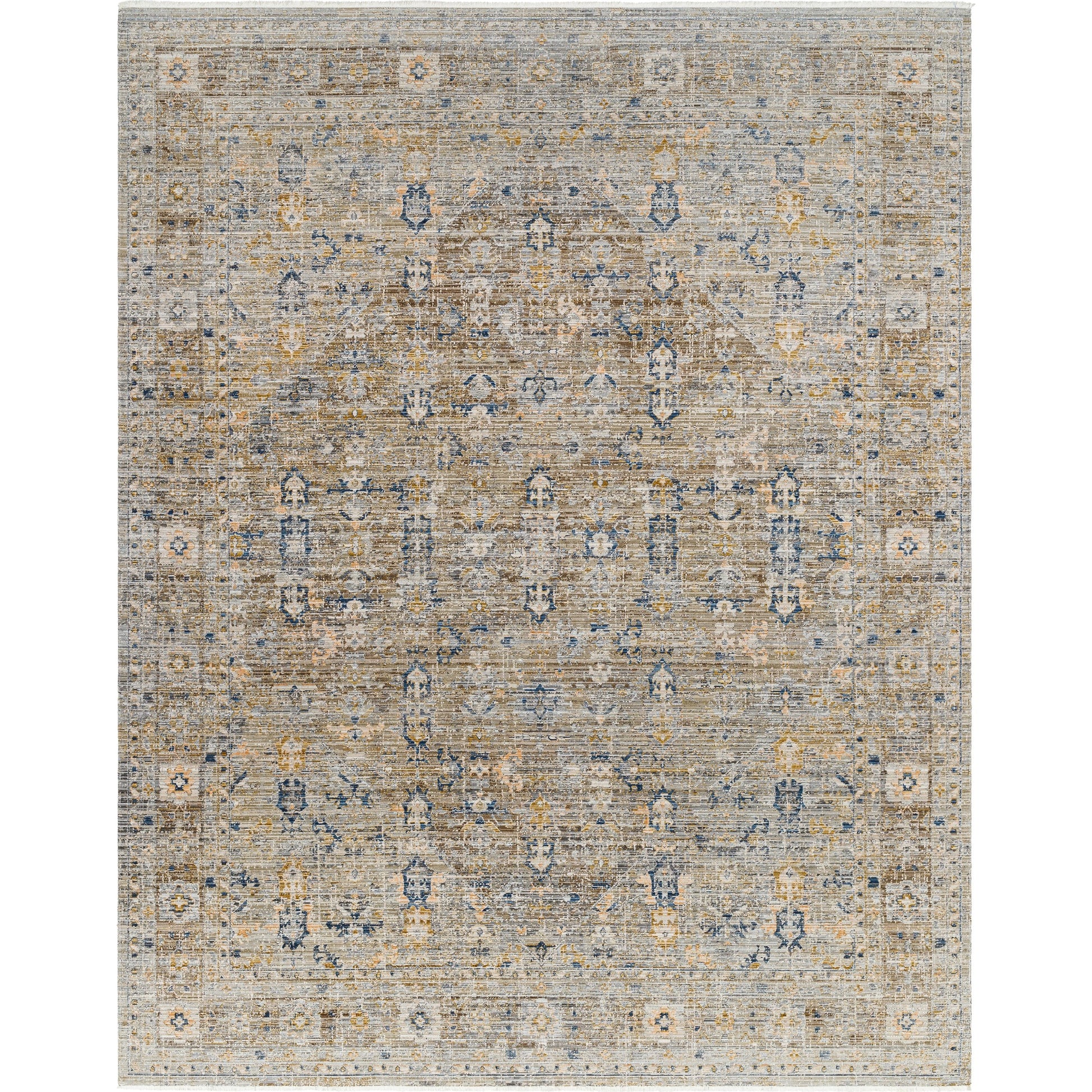 Margaret Rug - 490256 by Becki Owens x Livabliss in taupe, charcoal, gray, dark brown, medium brown. Made from face: 100% polyester, warp: 100% polypropylene in a unique style.
