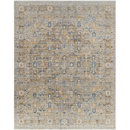 Margaret Rug - 490256 by Becki Owens x Livabliss in taupe, charcoal, gray, dark brown, medium brown. Made from face: 100% polyester, warp: 100% polypropylene in a unique style.