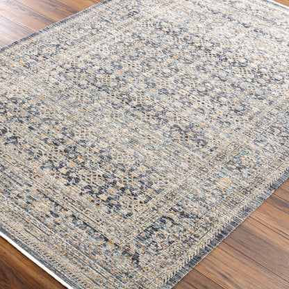 Margaret Rug - 490276 by Becki Owens x Livabliss in taupe, black, charcoal, gray, brown, blue. Made from face: 100% polyester, warp: 100% polypropylene in a unique style.