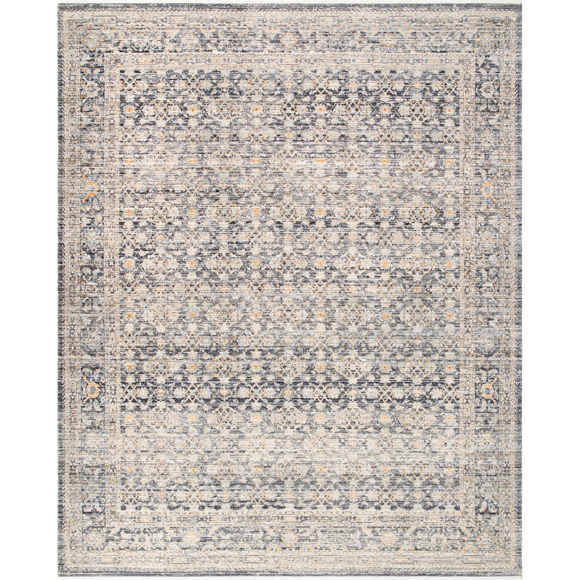 Margaret Rug - 490276 by Becki Owens x Livabliss in taupe, black, charcoal, gray, brown, blue. Made from face: 100% polyester, warp: 100% polypropylene in a unique style.