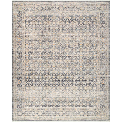 Margaret Rug - 490276 by Becki Owens x Livabliss in taupe, black, charcoal, gray, brown, blue. Made from face: 100% polyester, warp: 100% polypropylene in a unique style.