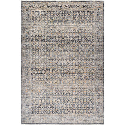Margaret Rug - 490276 by Becki Owens x Livabliss in taupe, black, charcoal, gray, brown, blue. Made from face: 100% polyester, warp: 100% polypropylene in a unique style.