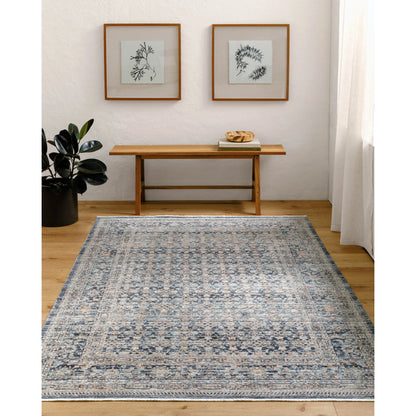 Margaret Rug - 490276 by Becki Owens x Livabliss in taupe, black, charcoal, gray, brown, blue. Made from face: 100% polyester, warp: 100% polypropylene in a unique style.