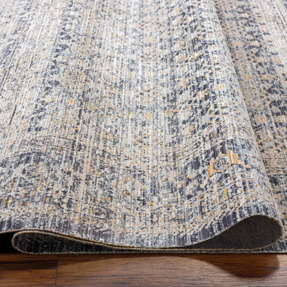 Margaret Rug - 490276 by Becki Owens x Livabliss in taupe, black, charcoal, gray, brown, blue. Made from face: 100% polyester, warp: 100% polypropylene in a unique style.