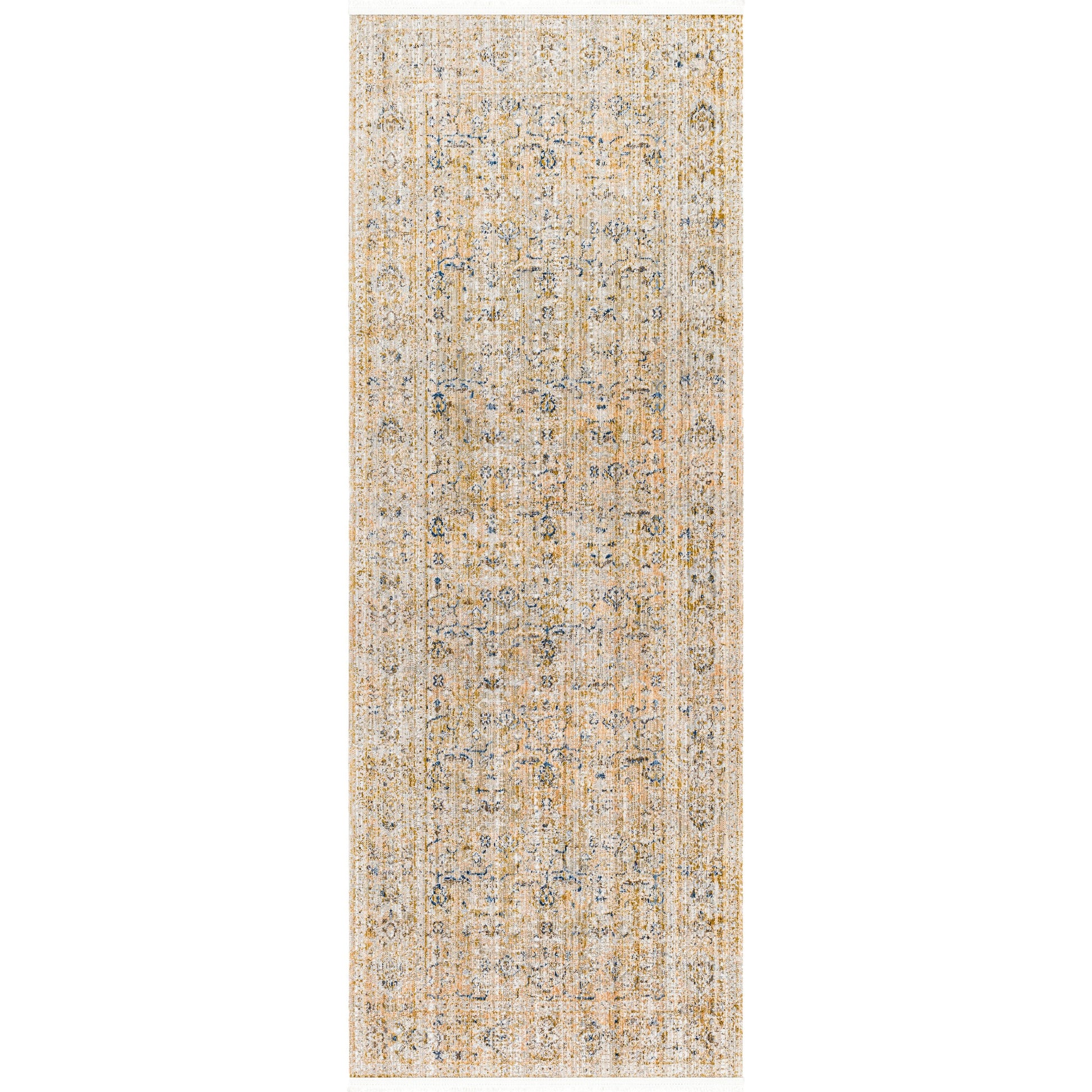 Margaret Rug - 490283 by Becki Owens x Livabliss in brown, gray, medium brown, taupe, blue. Made from face: 100% polyester, warp: 100% polypropylene in a unique style.