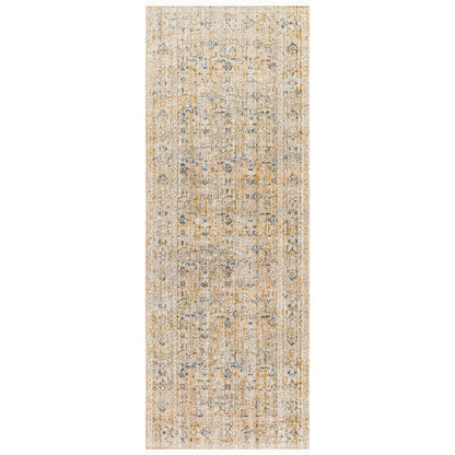 Margaret Rug - 490283 by Becki Owens x Livabliss in brown, gray, medium brown, taupe, blue. Made from face: 100% polyester, warp: 100% polypropylene in a unique style.