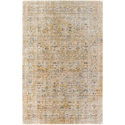 Margaret Rug - 490283 by Becki Owens x Livabliss in brown, gray, medium brown, taupe, blue. Made from face: 100% polyester, warp: 100% polypropylene in a unique style.