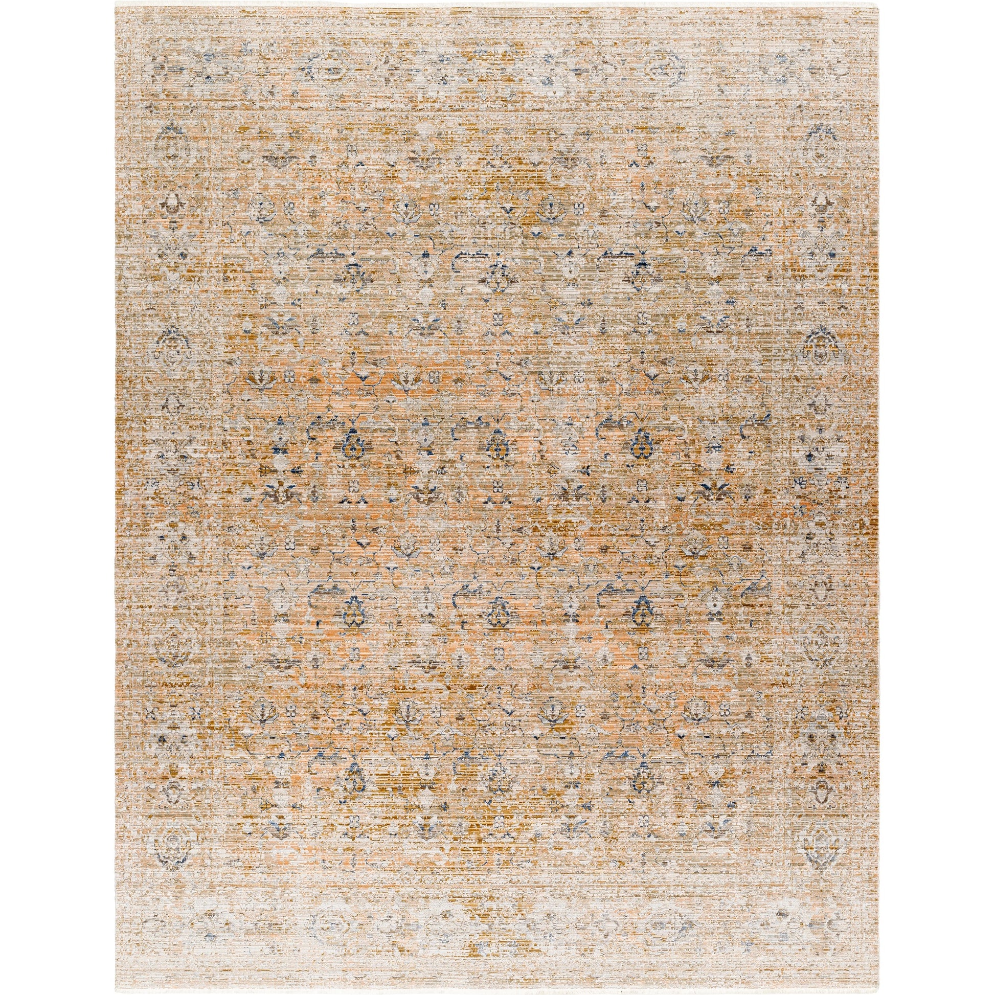 Margaret Rug - 490283 by Becki Owens x Livabliss in brown, gray, medium brown, taupe, blue. Made from face: 100% polyester, warp: 100% polypropylene in a unique style.