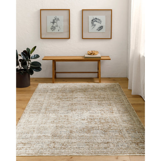 Margaret Rug - 490290 by Becki Owens x Livabliss in taupe, dark brown, gray, charcoal, brown. Made from face: 100% polyester, warp: 100% polypropylene in a unique style.