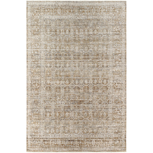 Margaret Rug - 490297 by Becki Owens x Livabliss in taupe, charcoal, dark brown, gray. Made from face: 100% polyester, warp: 100% polypropylene in a unique style.