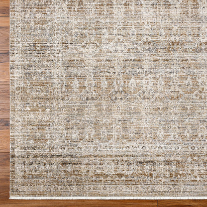 Margaret Rug - 490297 by Becki Owens x Livabliss in taupe, charcoal, dark brown, gray. Made from face: 100% polyester, warp: 100% polypropylene in a unique style.