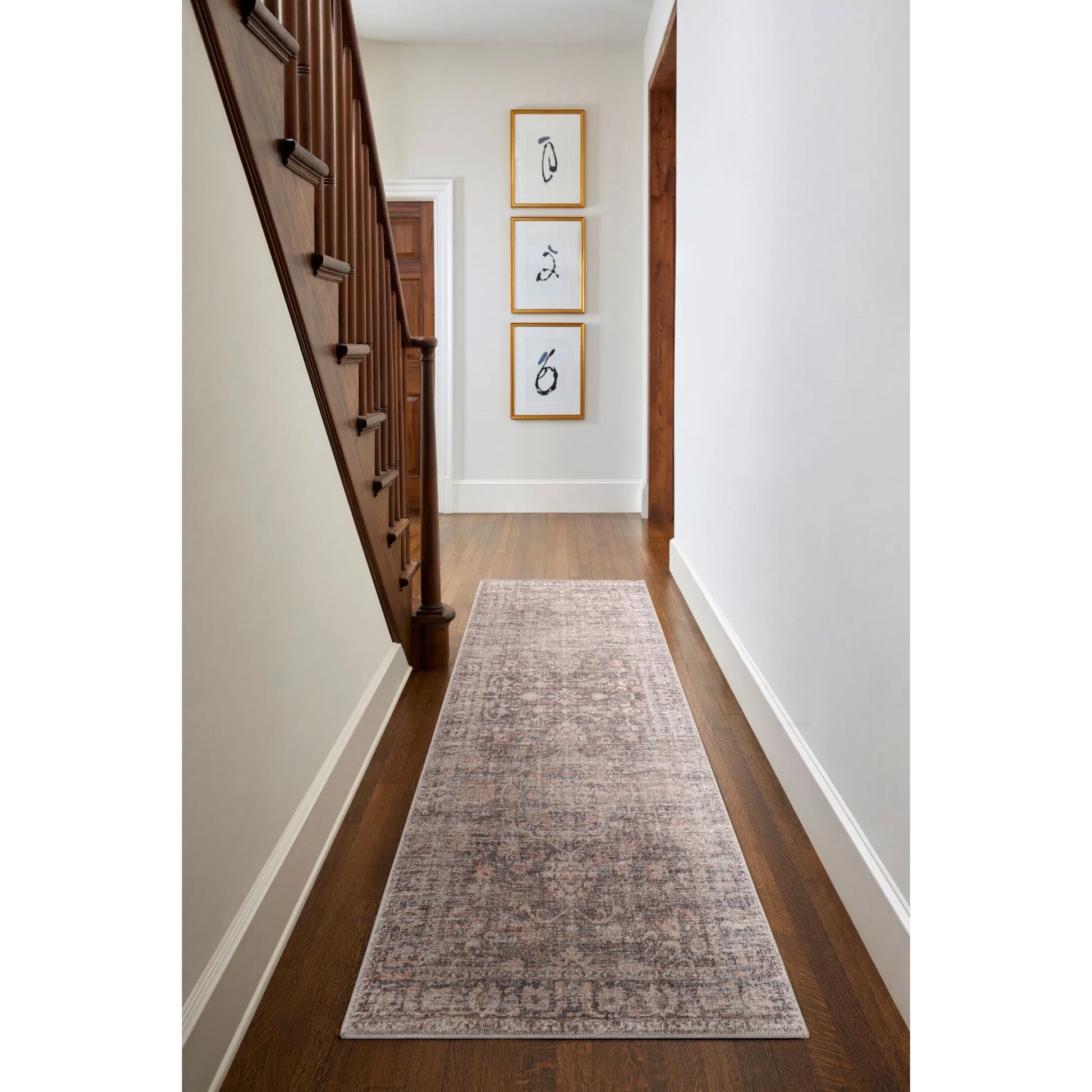 Marlene Rug - 490033 by Becki Owens x Livabliss in dark brown, beige, tan, brown, black. Made from face: 100% polyester, warp: 100% cotton in a unique style.