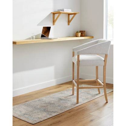 Marlene Rug - 490066 by Becki Owens x Livabliss in emerald, seafoam, light green, light beige, light brown, grass green. Made from face: 100% polyester, warp: 100% cotton in a unique style.