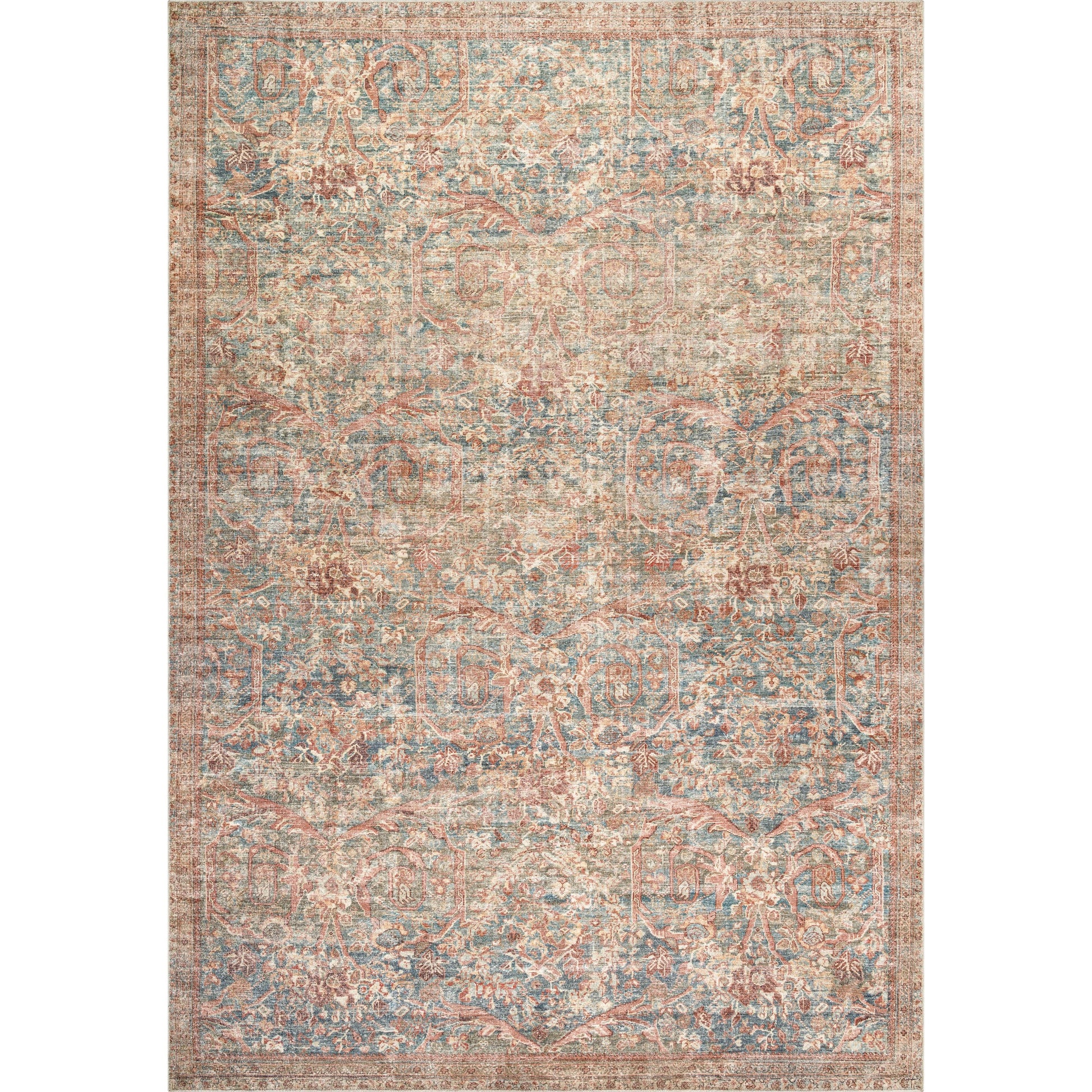 Marlene Rug - 490077 by Becki Owens x Livabliss in charcoal, olive, burgandy, burgundy, sage, ivory. Made from face: 100% polyester, warp: 100% cotton in a unique style.