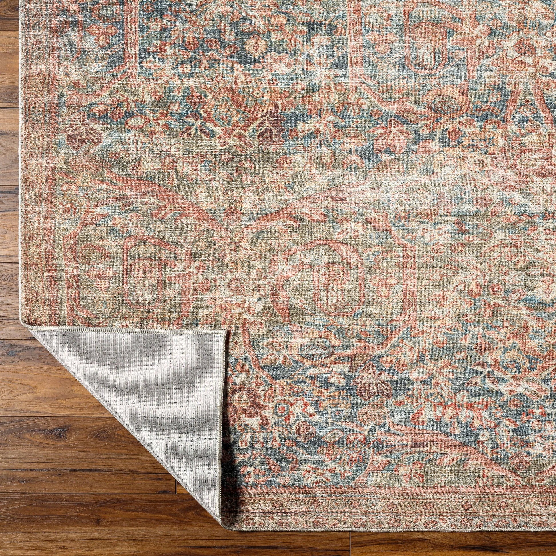 Marlene Rug - 490077 by Becki Owens x Livabliss in charcoal, olive, burgandy, burgundy, sage, ivory. Made from face: 100% polyester, warp: 100% cotton i