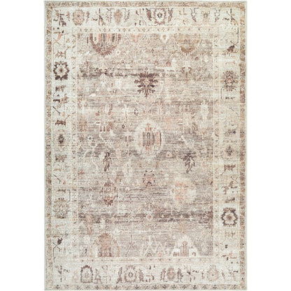 Marlene BOMN-2311 Rug by Becki Owens x Livabliss in 'beige, taupe, ivory, chestnut, sand'. Made from polyester in a unique style.