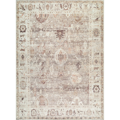 Marlene BOMN-2311 Rug by Becki Owens x Livabliss in 'beige, taupe, ivory, chestnut, sand'. Made from polyester in a unique style.