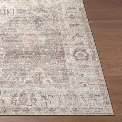 Marlene BOMN-2311 Rug by Becki Owens x Livabliss in light brown, ivory, charcoal, medium brown, dark brown, camel. Made from polyester in a unique style.