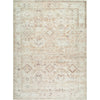 Cream, Tan, Light Brown, Medium Brown, Dusty Coral, Dark Brown / 2'1" x 3'9"