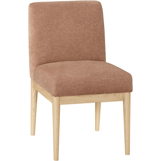 Mollie Dining Chair (Set of 2) by Becki Owens x Surya in caramel. Made from polyester, red oak, polyester wrapped foam in a unique style.