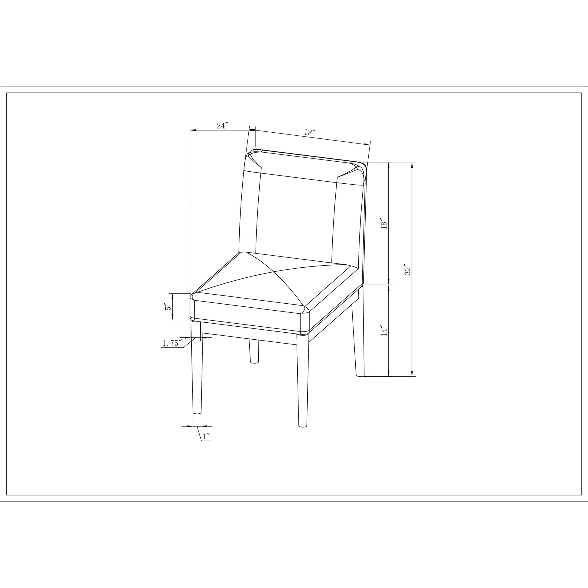 Mollie Dining Chair (Set of 2) by Becki Owens x Surya in caramel. Made from polyester, red oak, polyester wrapped foam in a unique style.