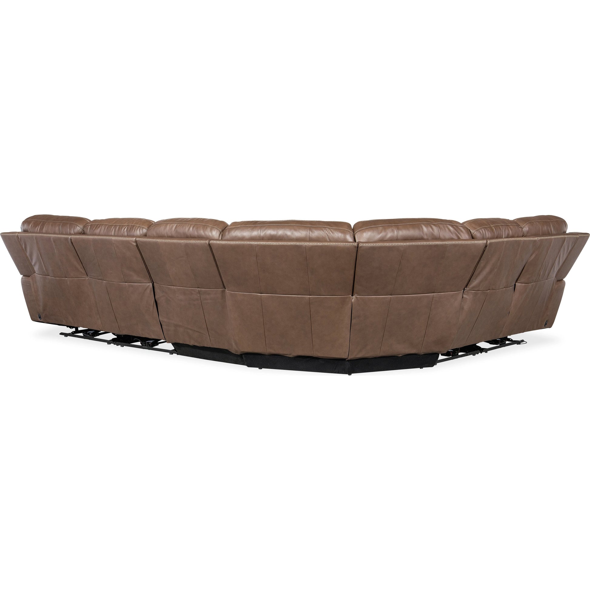 Torres 6 Piece Sectional by Hooker Furniture in sorrento mocha. Made from leather, sorrento mocha (semi-aniline top grain with splits) in a traditional style.