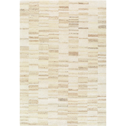 Max BOMX-2302 Rug by Becki Owens x Livabliss in ivory, sandstone, beige, cream, taupe. Made from wool in a unique style.