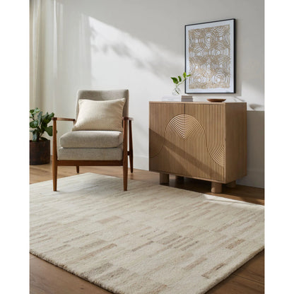 Max BOMX-2302 Rug by Becki Owens x Livabliss in ivory, sandstone, beige, cream, taupe. Made from wool in a unique style.