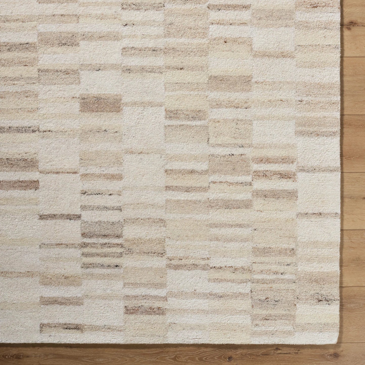 006 SI-2245826,SI-2245827,SI-2245828,SI-2245829 | Closeup | Max BOMX-2302 Rug by Becki Owens x Livabliss in ivory, sandstone, beige, cream, taupe. Made from wool in a unique style.