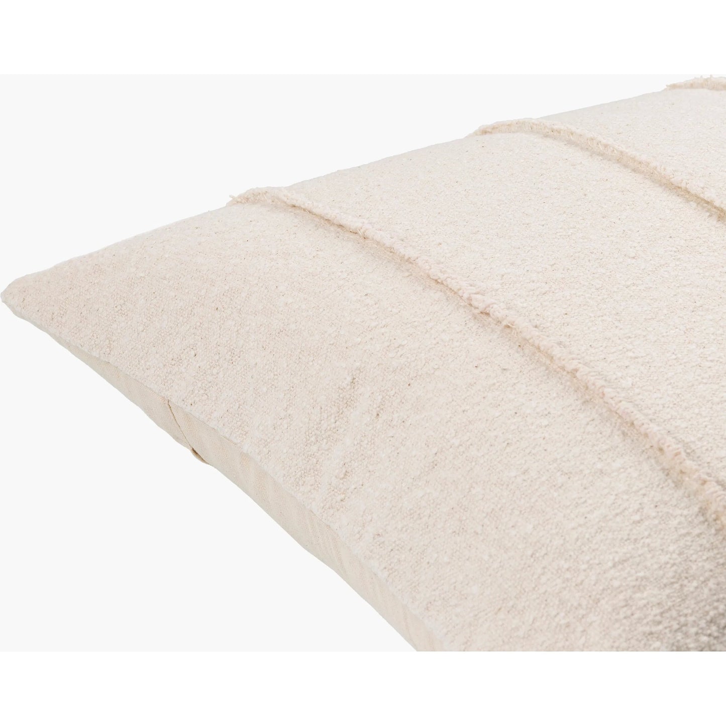 002 SI-2132091,SI-2132092,SI-2132094,SI-2132095,SI-2132097,SI-2132098 | Closeup | Mindy Pillow - 496183 by Becki Owens x Livabliss in pearl, off-white. Made from front: 100% cotton, back: 100% cotton in a modern style.