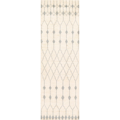 Beni Ourain Rug - 24183 by Surya in ivory, seafoam. Made from unique in a unique style.