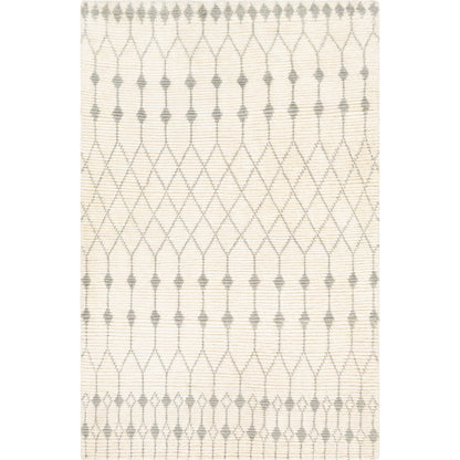 Beni Ourain Rug - 24183 by Surya in ivory, seafoam. Made from unique in a unique style.