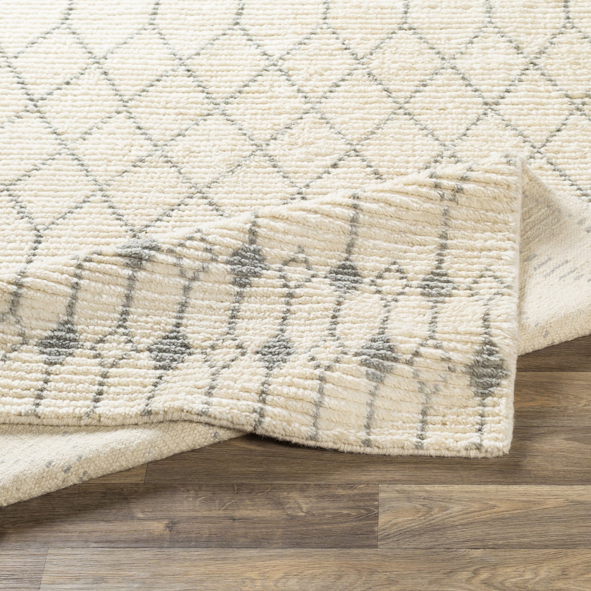 Beni Ourain Rug - 24183 by Surya in ivory, seafoam. Made from unique in a unique style.