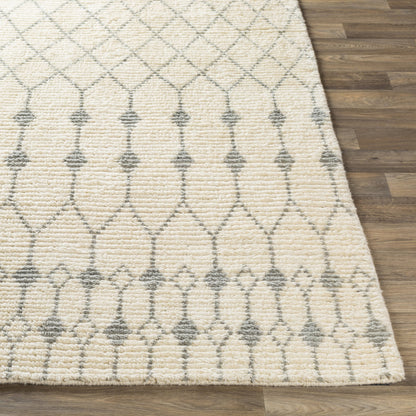 Beni Ourain Rug - 24183 by Surya in ivory, seafoam. Made from unique in a unique style.