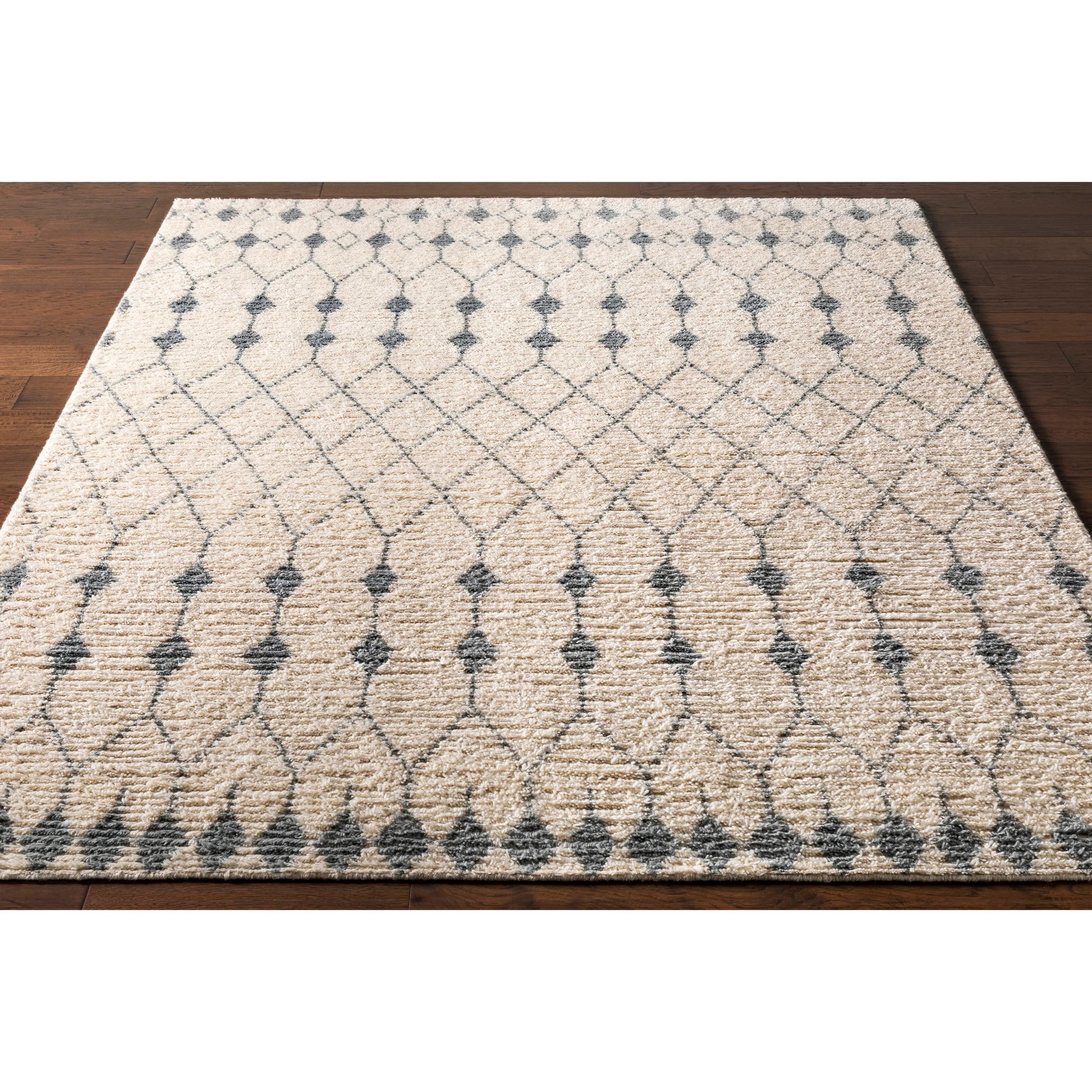 Beni Ourain Rug - 24183 by Surya in ivory, seafoam. Made from unique in a unique style.