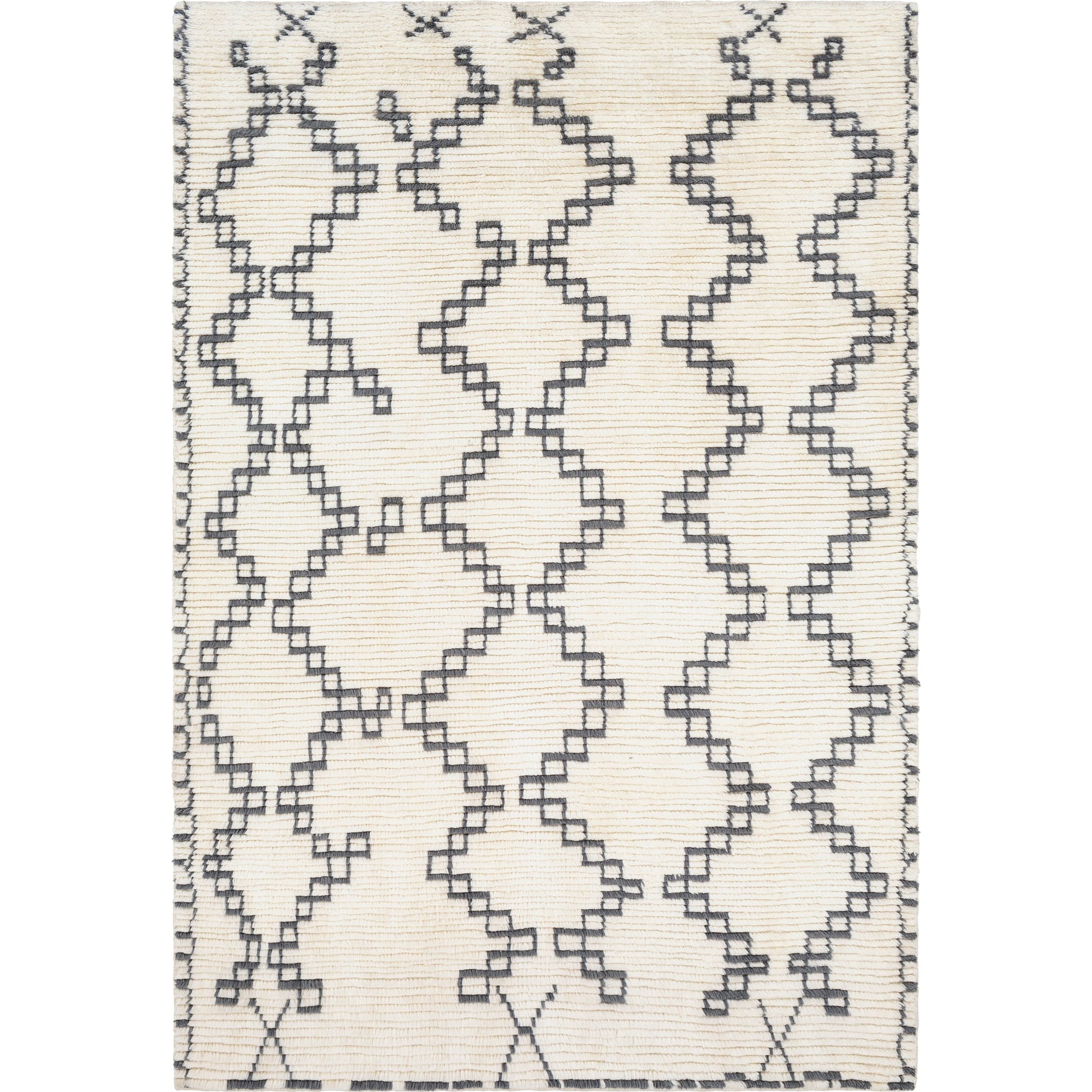 Beni Ourain BON-2301 Rug by Surya in ivory, charcoal. Made from unique in a unique style.