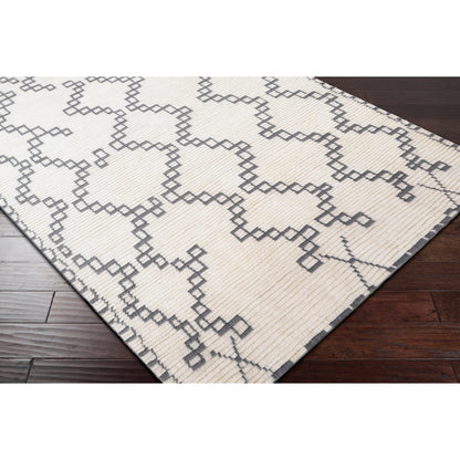 Beni Ourain BON-2301 Rug by Surya in ivory, charcoal. Made from unique in a unique style.