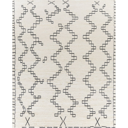 Beni Ourain BON-2301 Rug by Surya in ivory, charcoal. Made from unique in a unique style.
