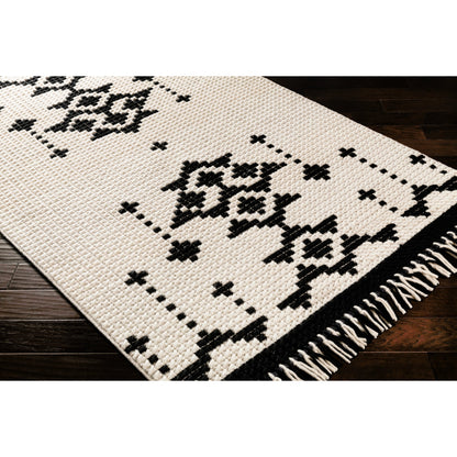 Beni Ourain Rug - 25251 by Surya in black, cream. Made from 100% new zealand wool in a unique style.