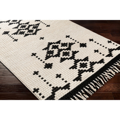Beni Ourain Rug - 25251 by Surya in black, cream. Made from 100% new zealand wool in a unique style.