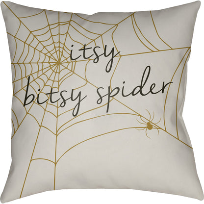 Boo Pillow - 27513 by Livabliss. Made from front: 100% polyester, back: 100% polyester in a traditional style.