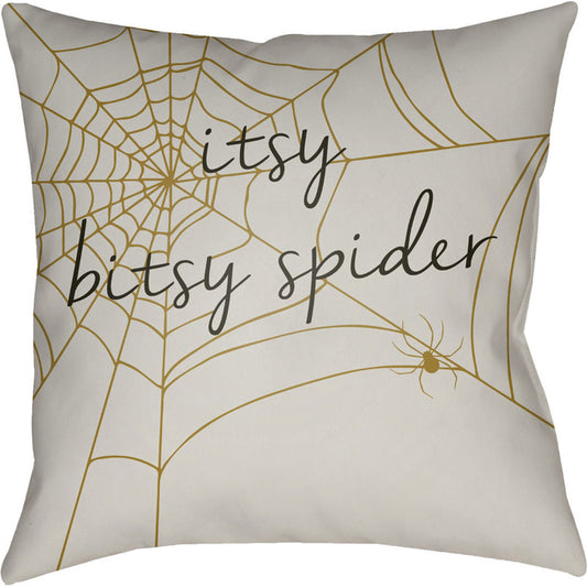 Boo Pillow - 27513 by Surya. Made from front: 100% polyester, back: 100% polyester in a traditional style.