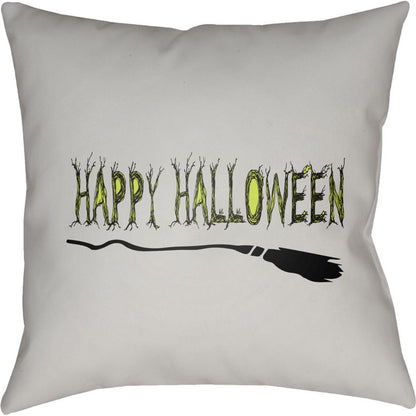 Boo Pillow - 13942 by Livabliss. Made from front: 100% polyester, back: 100% polyester in a modern style.