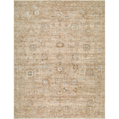 Penny BOPE-2300 Rug by Becki Owens x Livabliss in ivory, off, white, mustard, tan, medium gray. Made from polyester in a unique style.