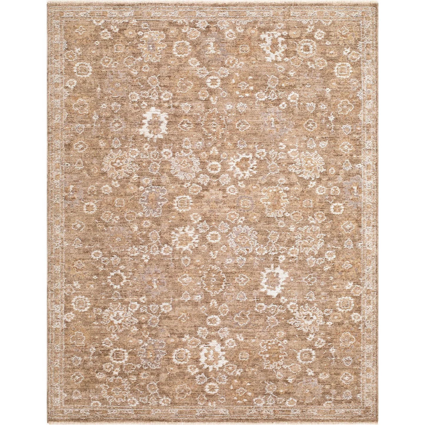 001 SI-2530379,SI-2530380,SI-2530382,SI-2530383 | Primary Silo | Penny BOPE-2308 Rug by Becki Owens x Livabliss in tan, mustard, off, white, ivory. Made from polyester in a unique style.
