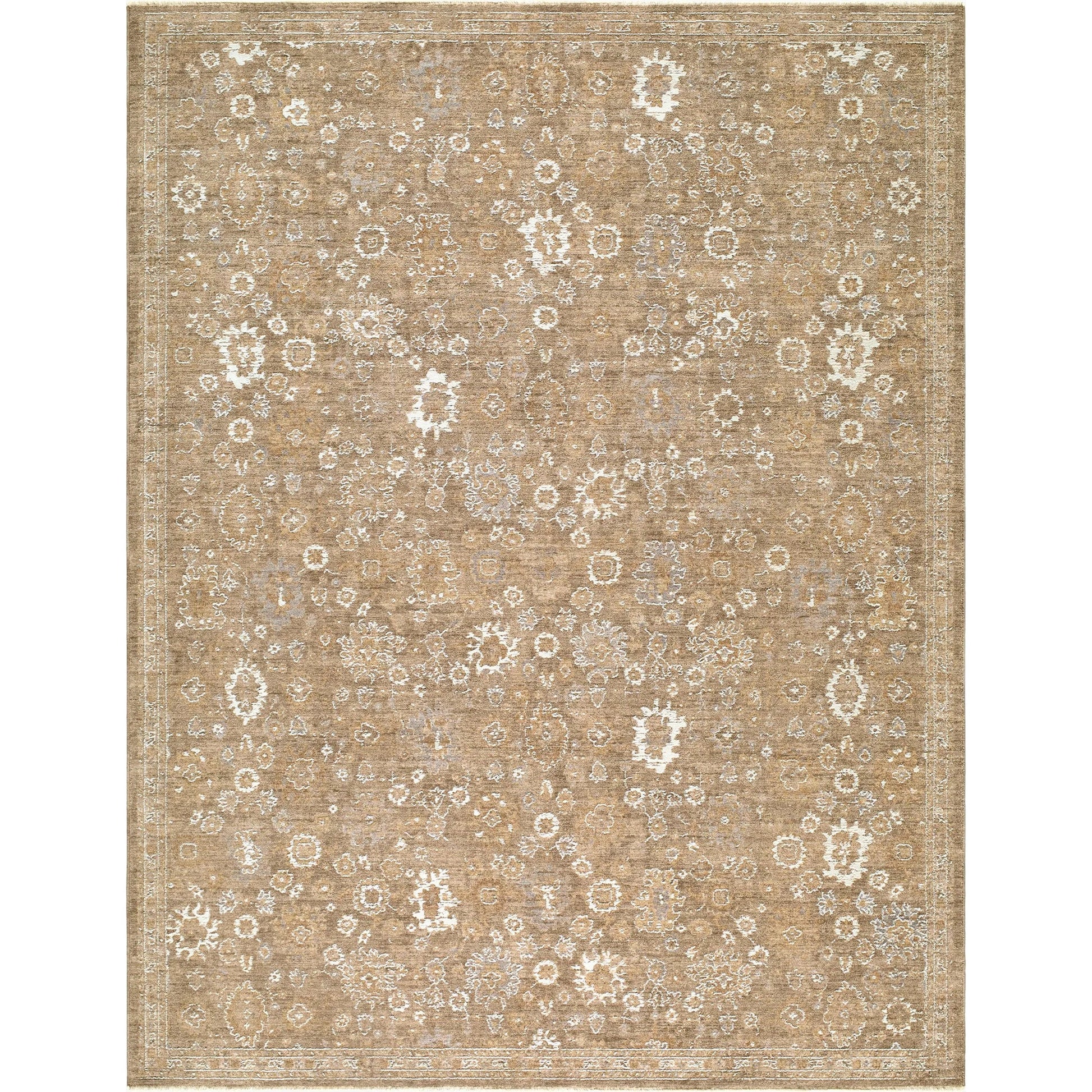 Penny BOPE-2308 Rug by Becki Owens x Livabliss in tan, mustard, off, white, ivory. Made from polyester in a unique style.