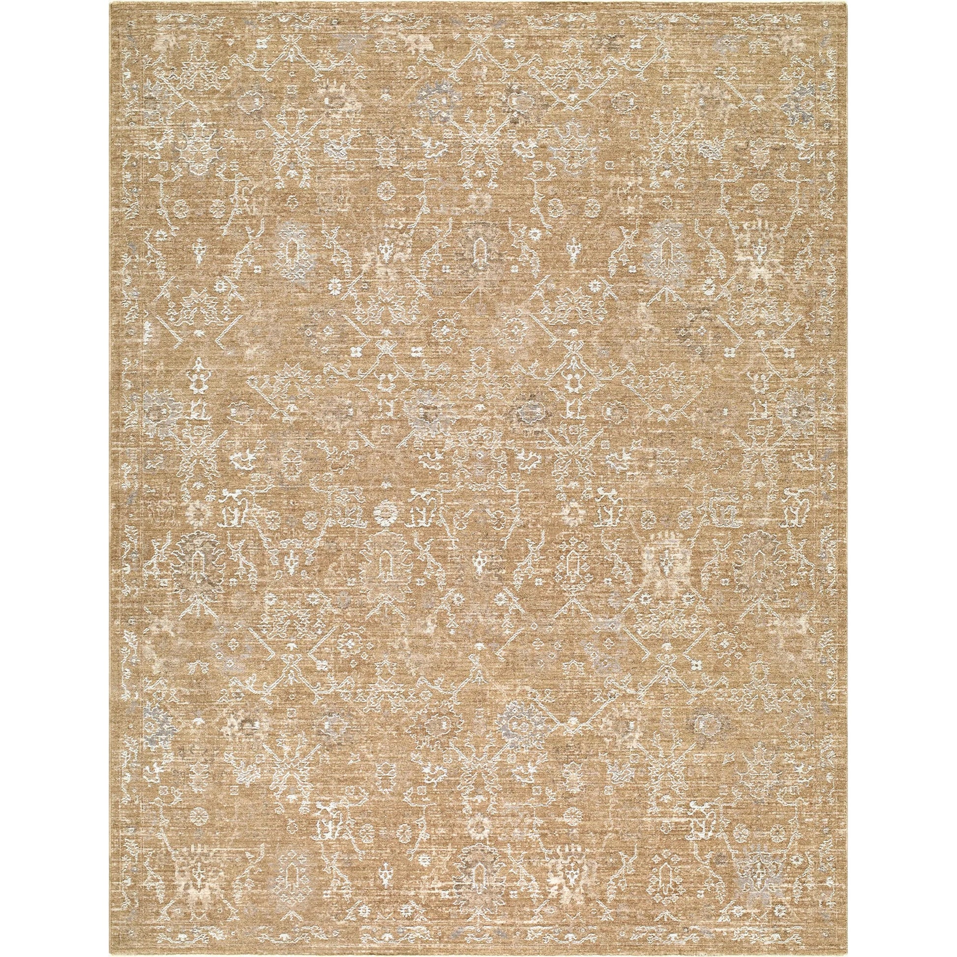 Penny BOPE-2309 Rug by Becki Owens x Livabliss in mustard, ivory, off, white, tan. Made from polyester in a unique style.